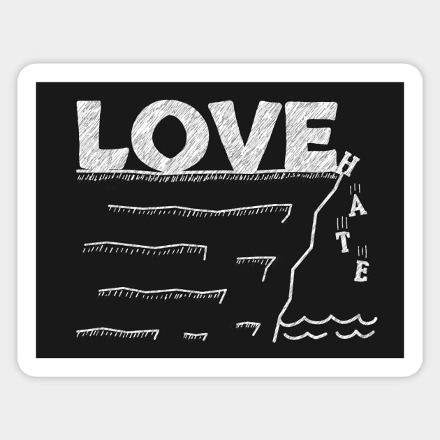 Love Defeats Hate Sticker by donovanh